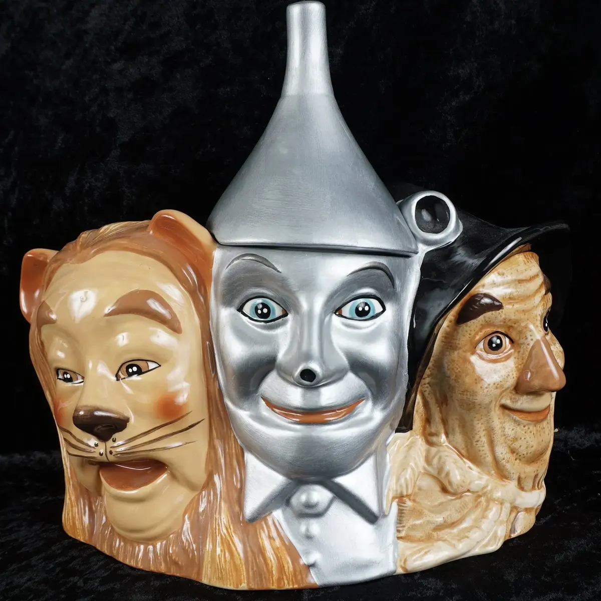 1997 Wizard of Oz Tin Man, Lion & Scarecrow Trilogy Cookie Jar