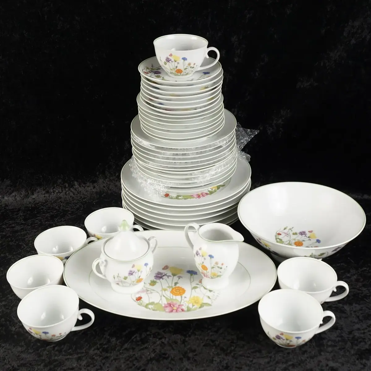 Denby Wonderland Fine China Set, Portugal, Wildflower Pattern