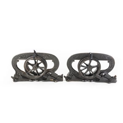 Sale Photo Thumbnail #110: (2) Set Wilcox Cast Iron Barn Door Rollers