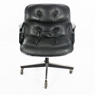 Vintage Knoll Pollock Leather Executive Chair