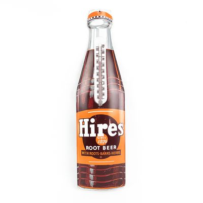 Sale Photo Thumbnail #136: 29" Drink Hires Root Beer Advertising Thermometer