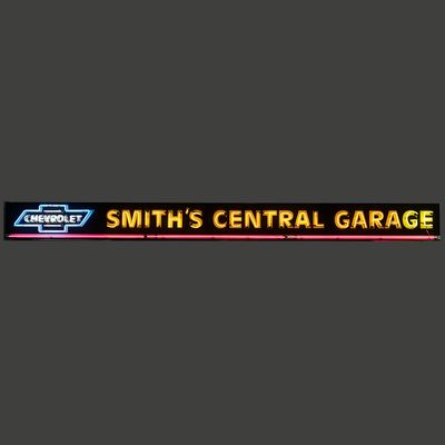 Sale Photo Thumbnail #118: Contemporary "Chevrolet" Smith's Garage Neon Sign