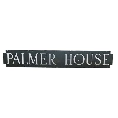 Vintage 8' Chicago Palmer House Architectural Sign