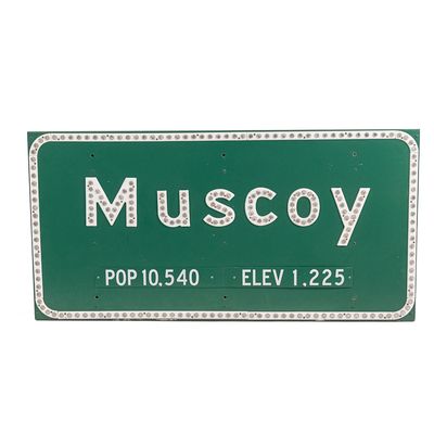 Sale Photo Thumbnail #156: Vintage Muscoy California City Limit Sign