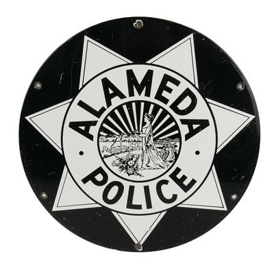 Sale Photo Thumbnail #154: 15" Alameda Police SSP Advertising Sign