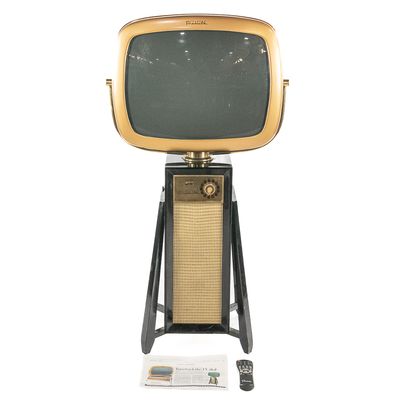 24" Gold Telstar Predicta Danish Modern MCM TV