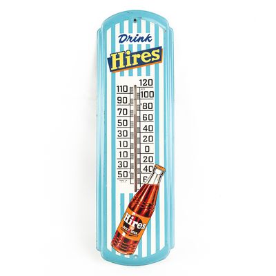 Sale Photo Thumbnail #137: 27" Drink Hires Root Beer Advertising Thermometer