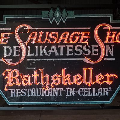 Vintage 8' Rathskeller Sausage DS Neon Sign