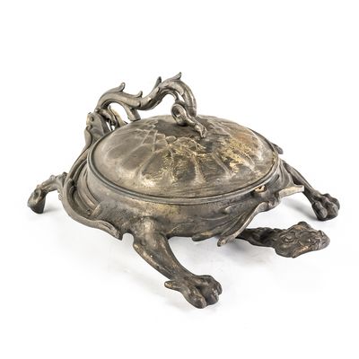 Sale Photo Thumbnail #109: Bradley & Hubbard Mechanical Turtle Spittoon