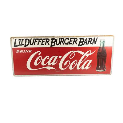 Vintage Large 9' Coca-Cola SST "Sled" Sign