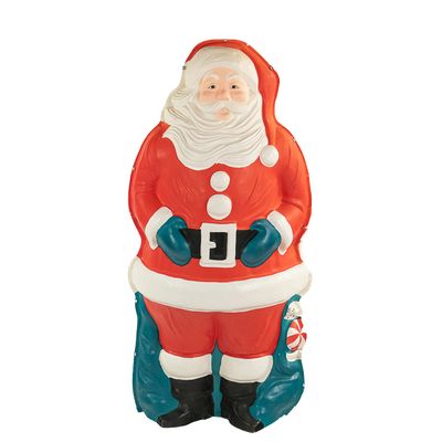 Vintage 5' Vacuum-Form Santa Christmas Display