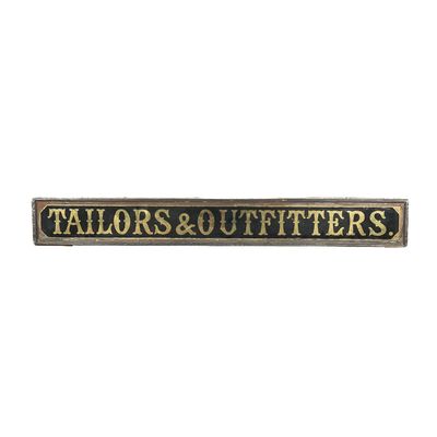 Vintage Taylors & Outfitters Trade Sign