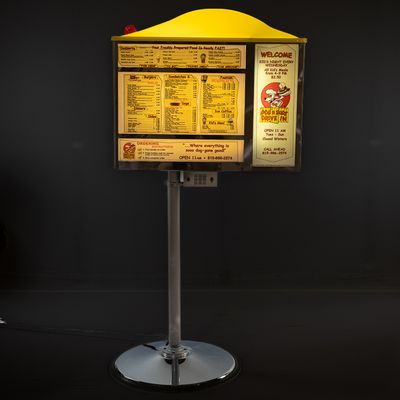 Dog & Suds Drive-Up Lighted Menu Advertising Sign