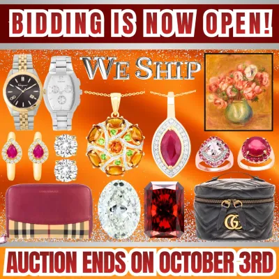 For more information and to place your bids, kindly visit us at https://garnetgazelle.hibid.com/ BID NOW!
