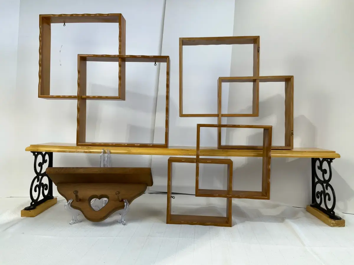 Interlocking Cube Wall Shelves
