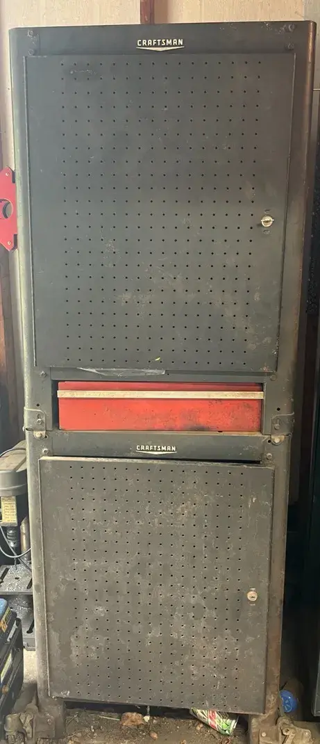 Vintage Craftsman Rolling Tool Cabinet With Tools