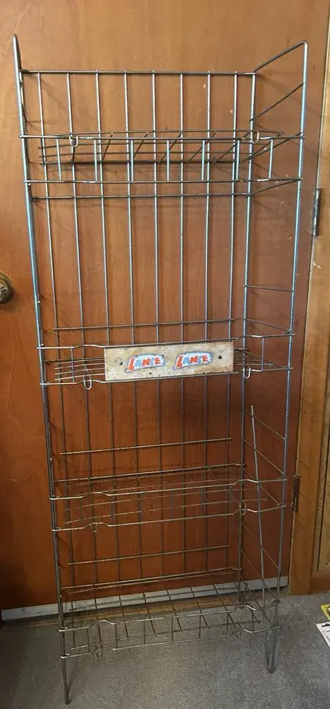 Vintage Lance Snack Display Floor Rack With Card Hanger
