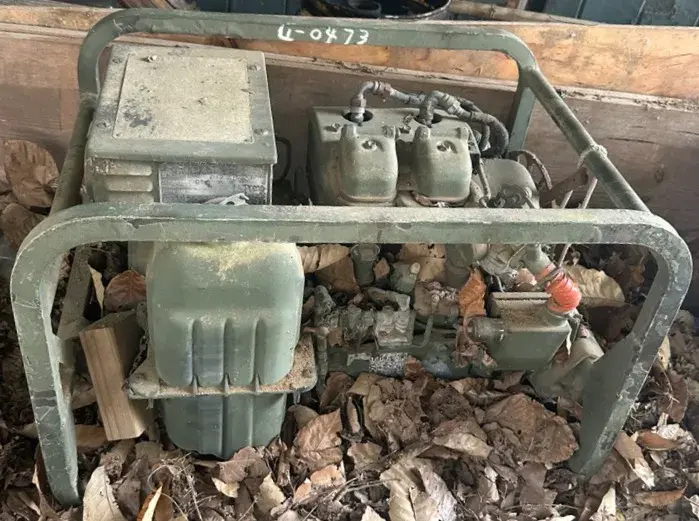 Vintage Military-Style Gasoline Generator Set - Parts/Restoration