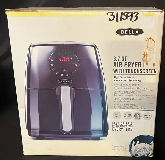 Bella 3.7 Qt Touchscreen Air Fryer