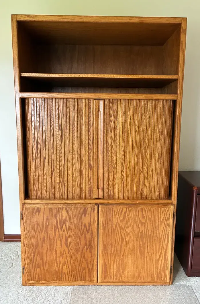 Oak Media Cabinet 