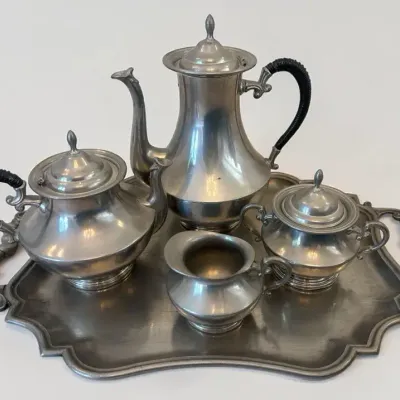C. Kurz & Co Pewter Coffee And Tea Service