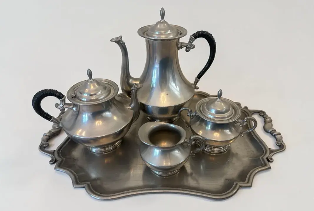 C. Kurz & Co Pewter Coffee And Tea Service