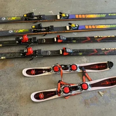 Kastle And Saloman Skiis