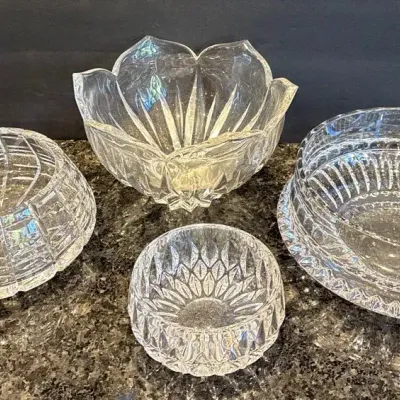 Crystal And Glass Serving Bowls