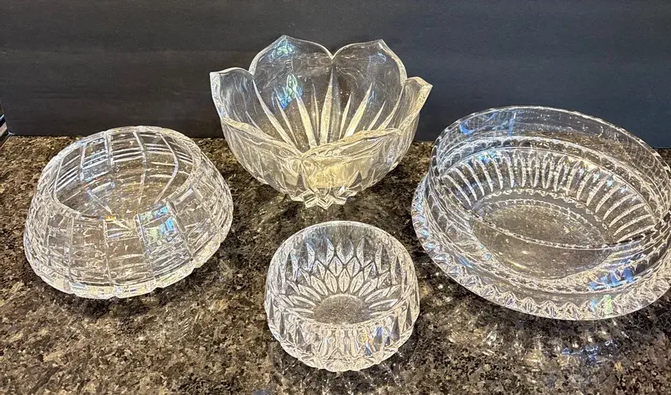 Crystal And Glass Serving Bowls