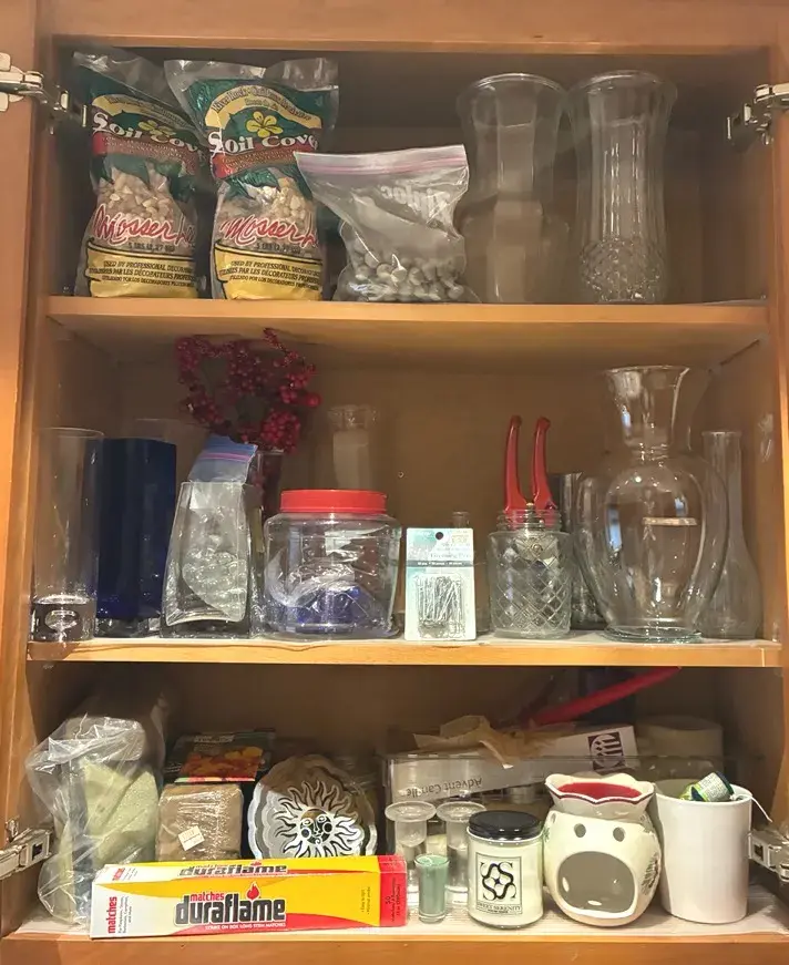 Floral Arranging Supplies And Candles