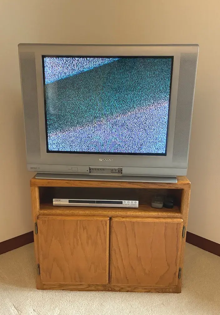 Sharp TV And Sony DVD Player 