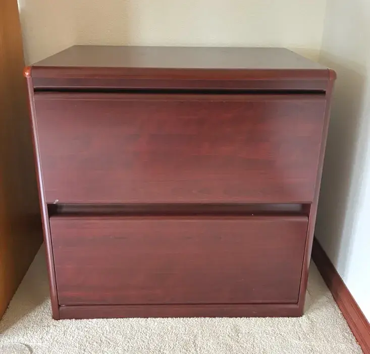 Wood-look Filing Cabinet 