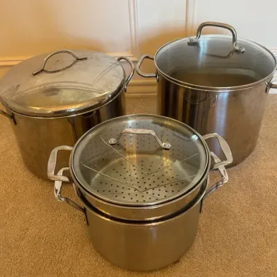 Caphalon Sauce Pan And Large Stock Pots