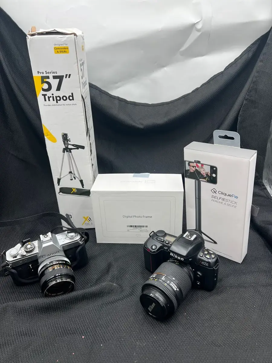 Vintage Nikon & Canon Camera Bundle 