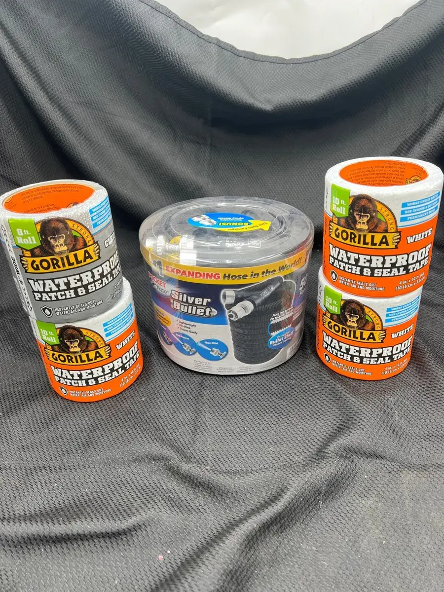 Silver Bullet Expanding Hose & Gorilla Patch and Seal Tape 