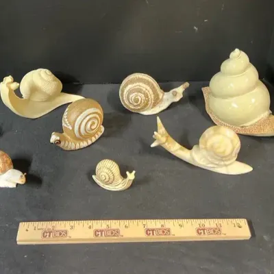 Earthtone Snail Decor