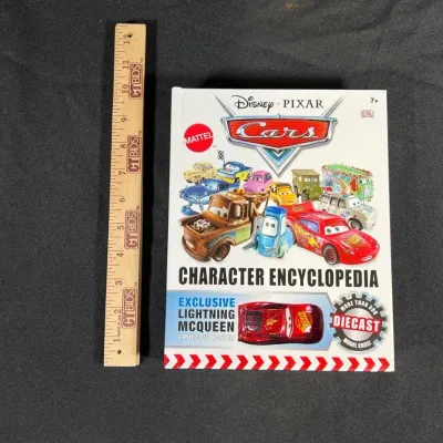 Disney Pixar Cars Character Encyclopedia with Exclusive Lightning McQueen 