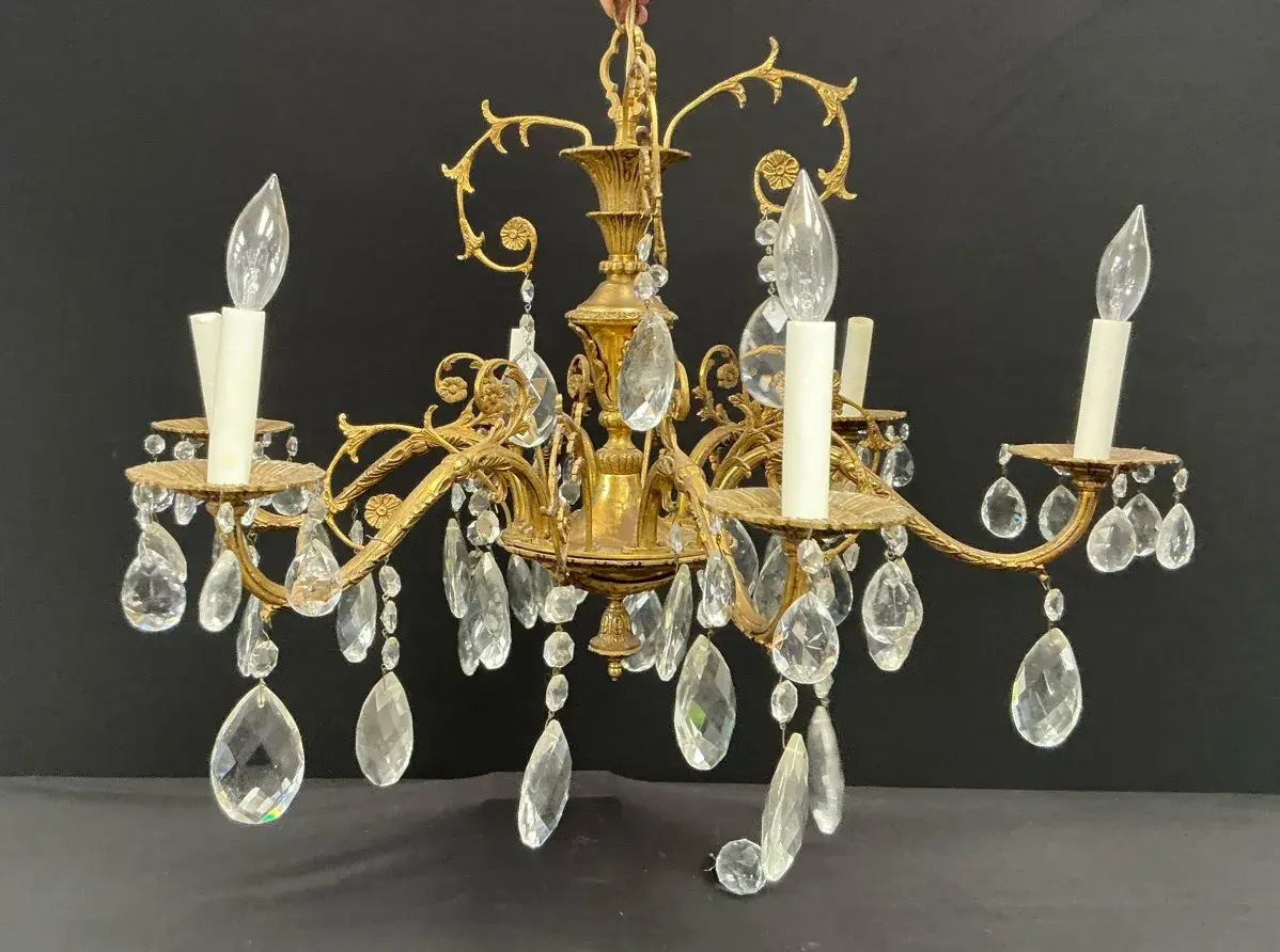Spanish Brass Chandelier 