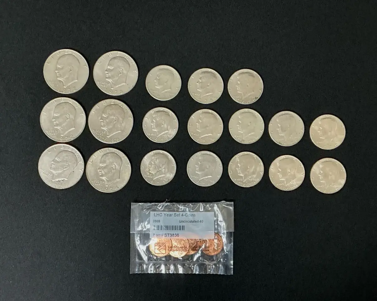 Eisenhower Dollar & Kennedy Half Dollar