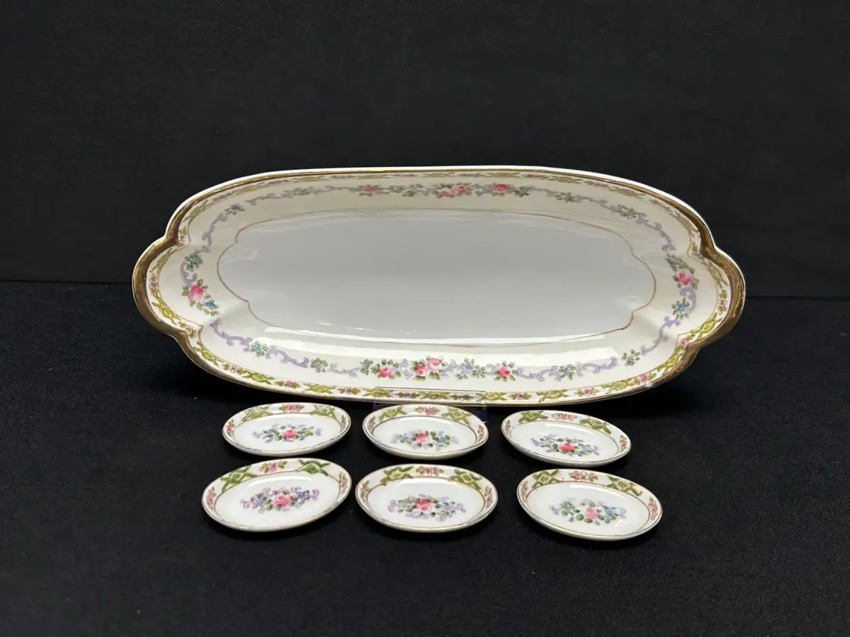 Noritake Serving Dish + Butter Pats