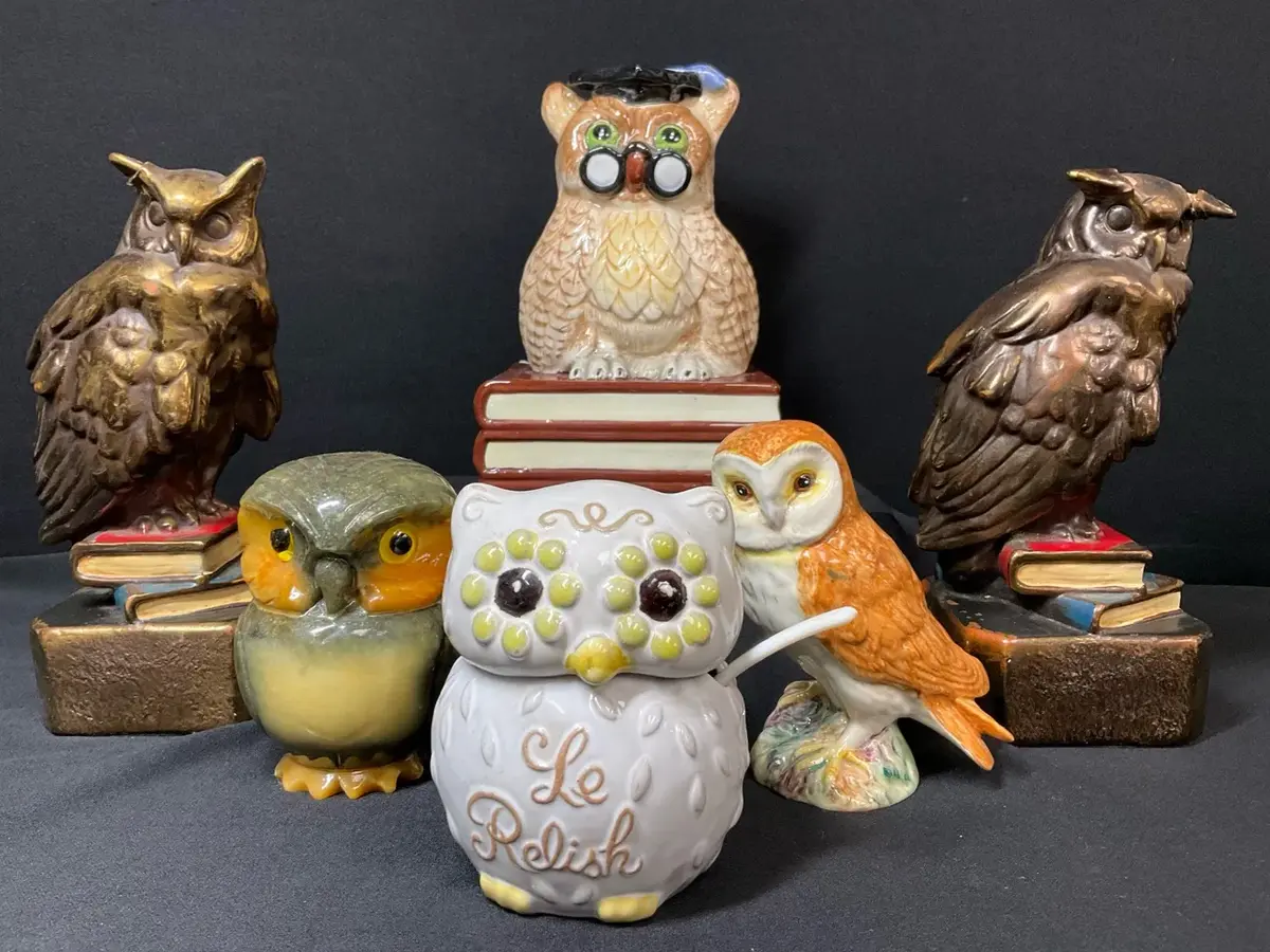 Decorative Owl Figurines 