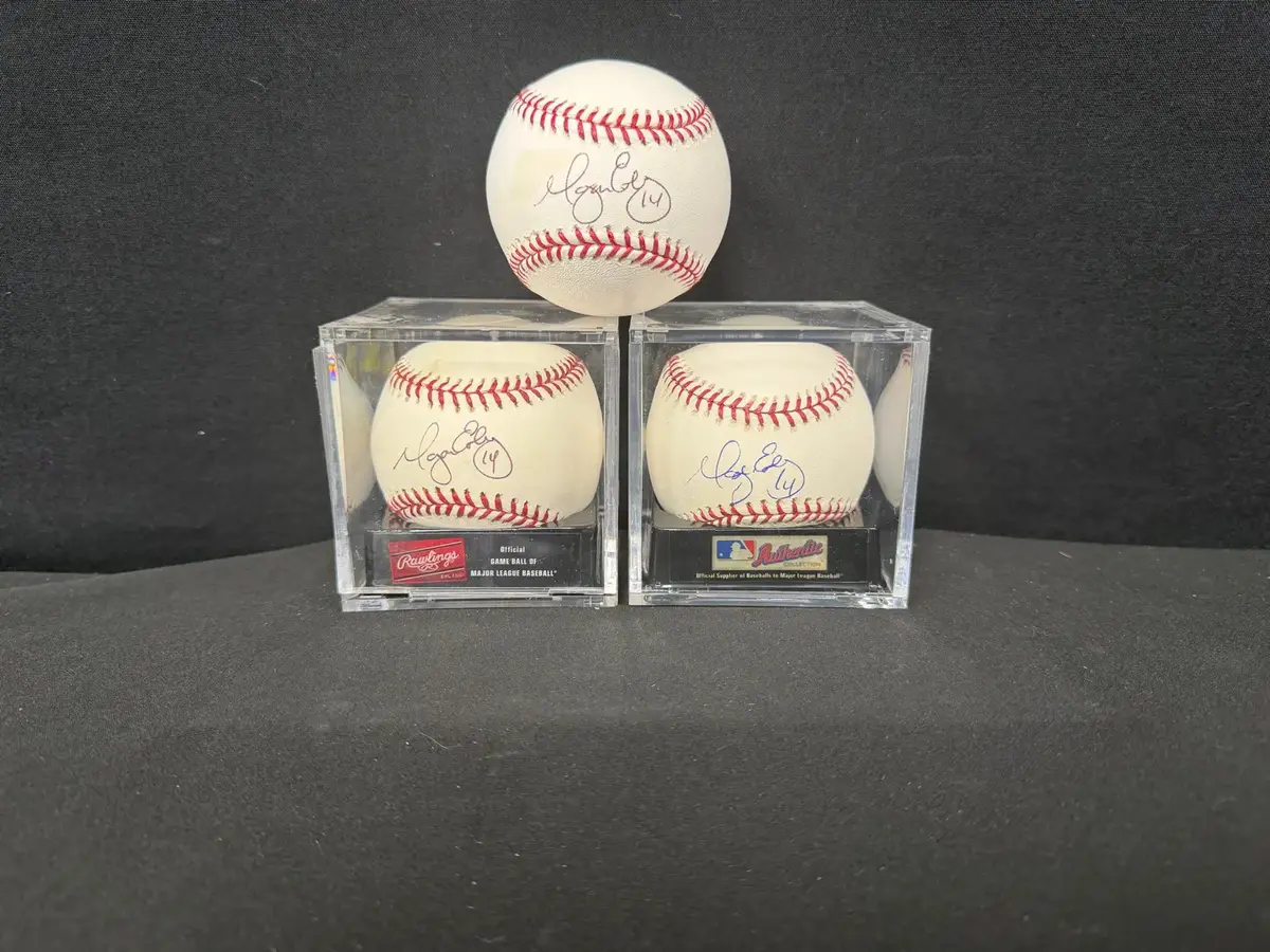 Signed Morgan Ensberg Baseballs