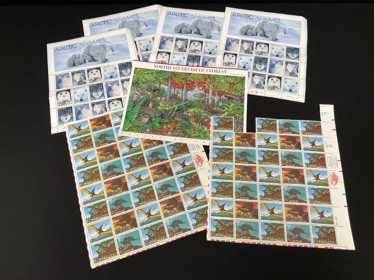 Dinosaurs, Arctic Friends & More Stamps