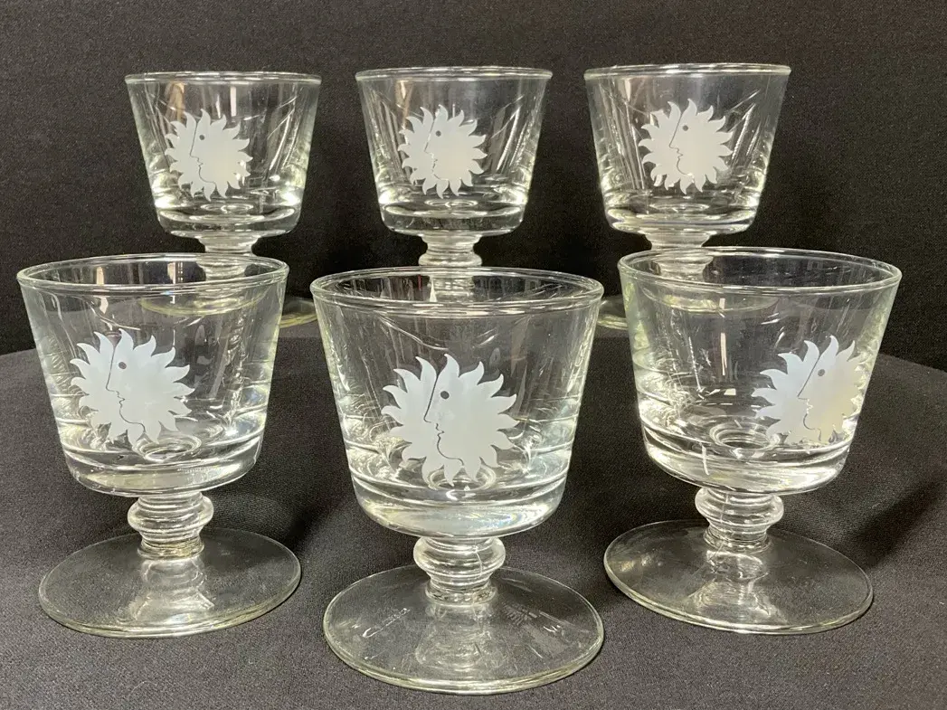 National Airlines Wine Glasses