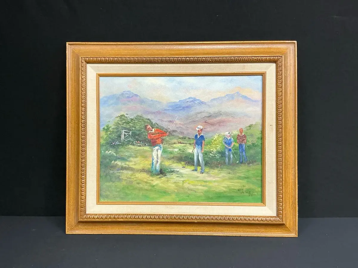 Golfers Painting By Ann Tickle 