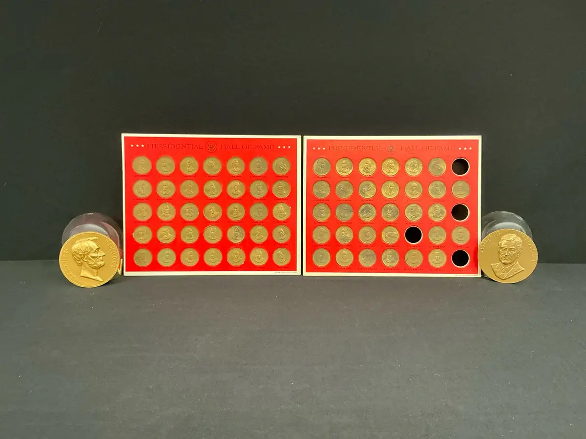 1968 Franklin Mint Presidential Hall Of Fame Coins And U.S. Mint Medallions