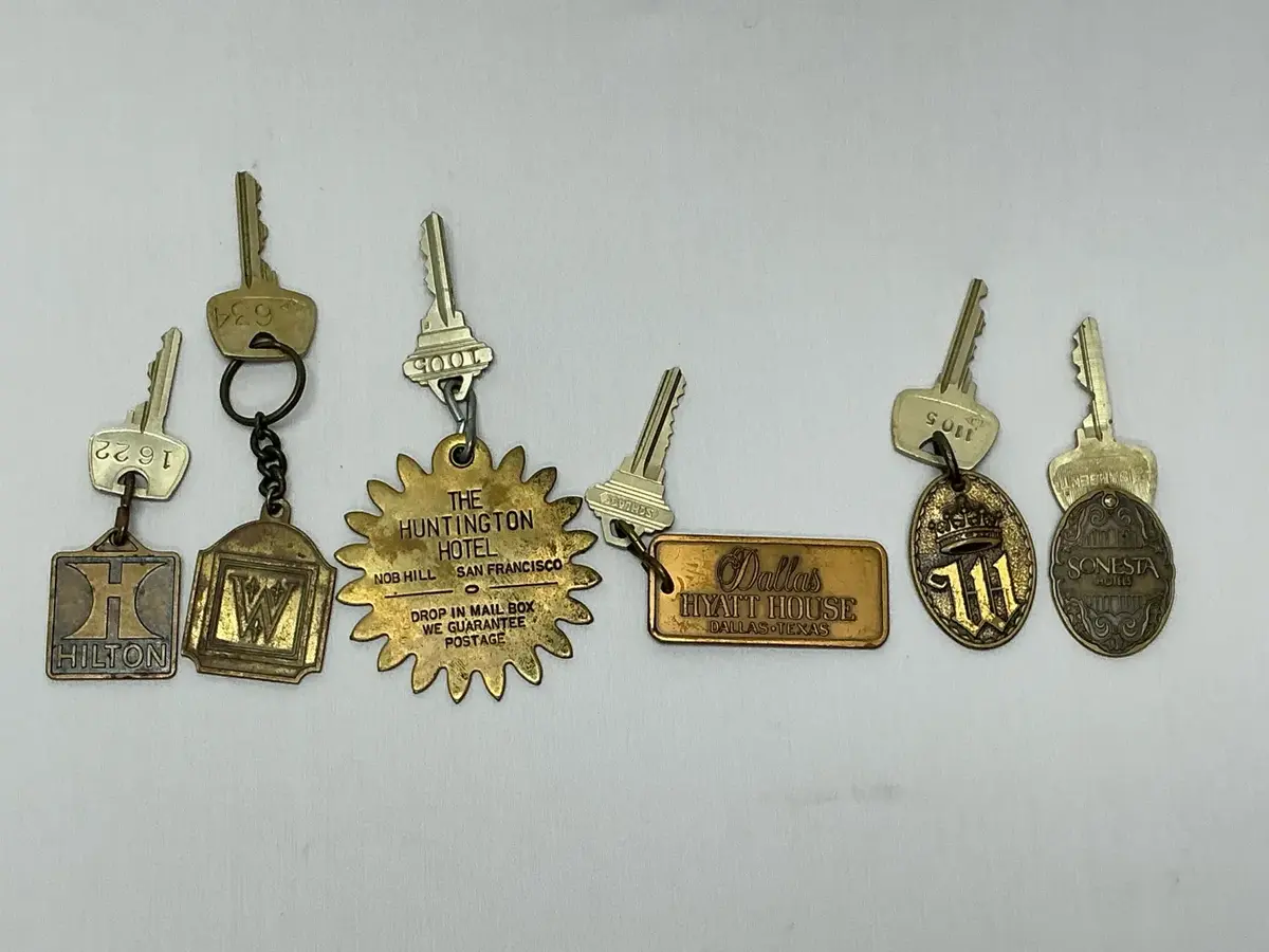 Vintage Hotel Key Collection 