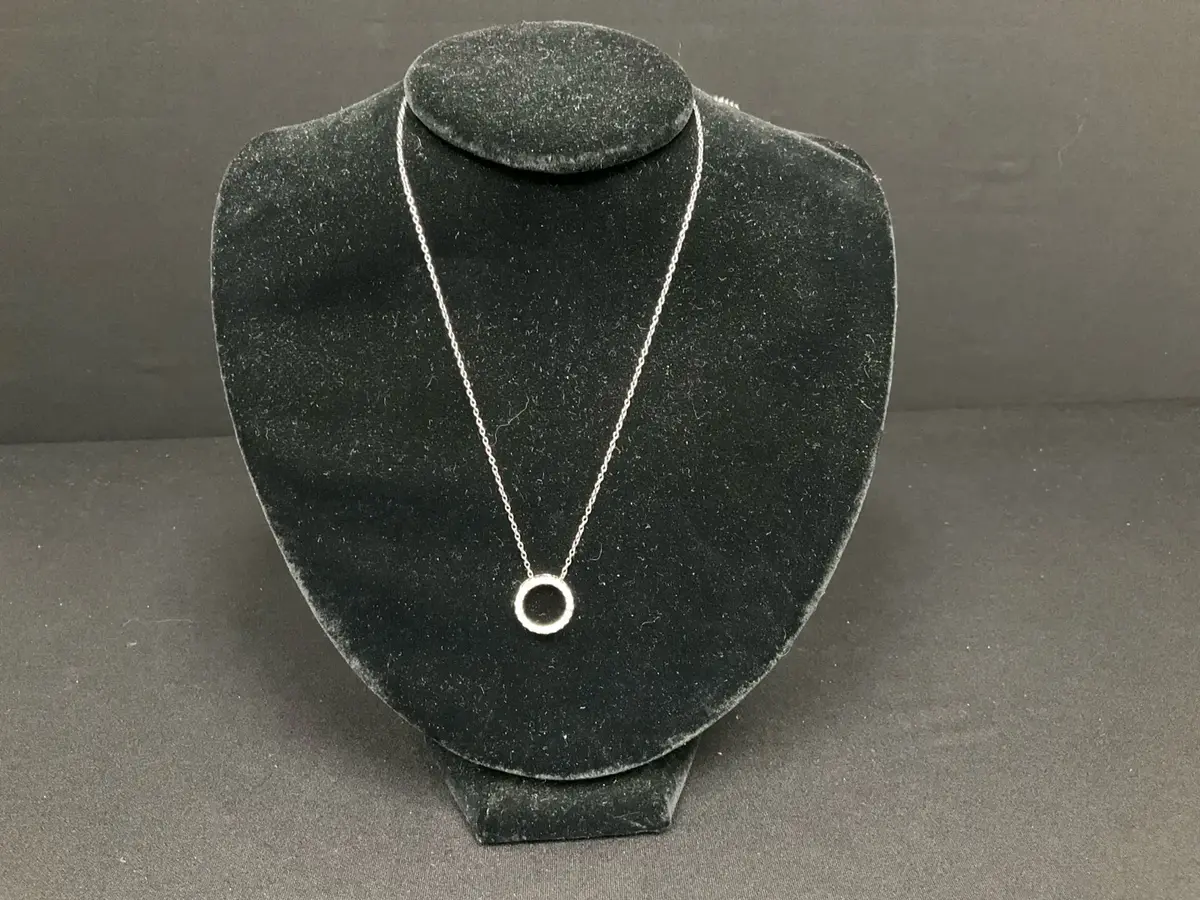 Circle of Life Sterling Silver Open Pendant Necklace