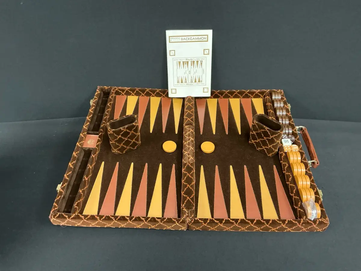 Vintage Aries Of Beverly Hills Backgammon Case