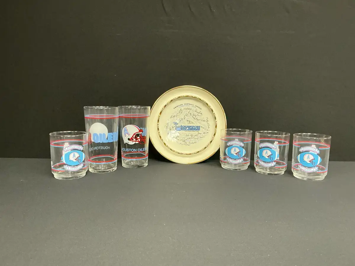 Houston Oilers Glassware 